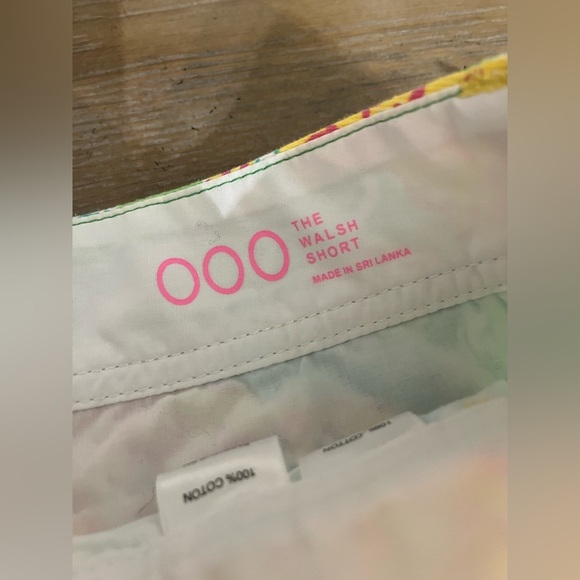 Lilly Pulitzer The Walsh Shorts SZ 000 Pop Goes the Leamur Paisley Green Yellow - Picture 9 of 12